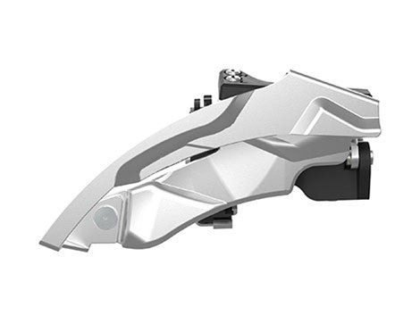 Sun Race FDM924 SD/MD/LD-BOX voorderailleur 3 x 9-speed dual pull, klem