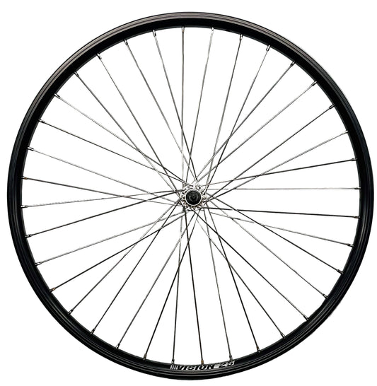 Voorwiel 28" - 622x25C Dynamic zwart RVS spaken alu. voornaaf