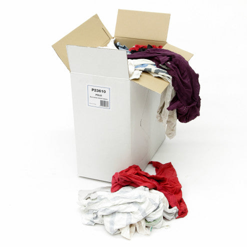 Poetslappen bont tricot in 10 kg. verpakking