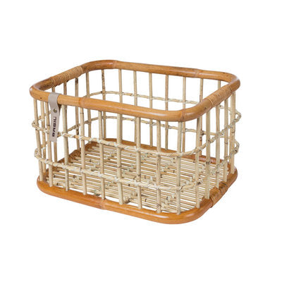Basil 13080 Green Life Rotan fietsmand L 30L. naturel bruin