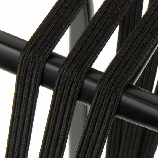 Widek Eye binder 3x12 mm. zwart, met zwarte stalen platen op kaart (54 cm.)