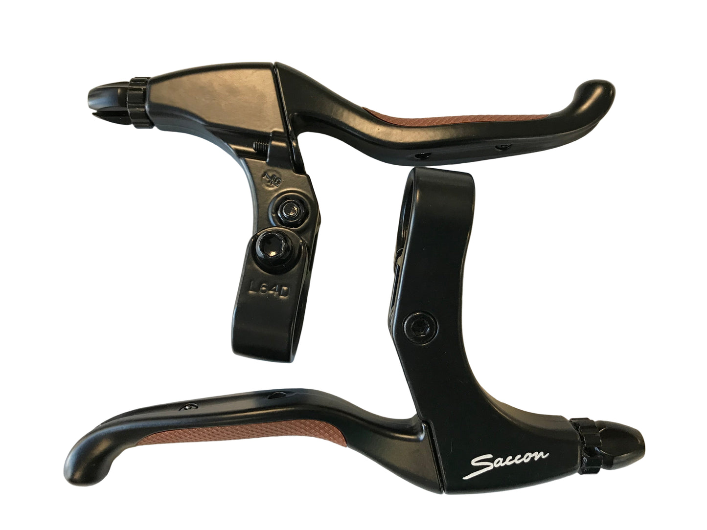 Saccon L64A44XR3P04S remgreep set luxe zwart/bruin Santoprene