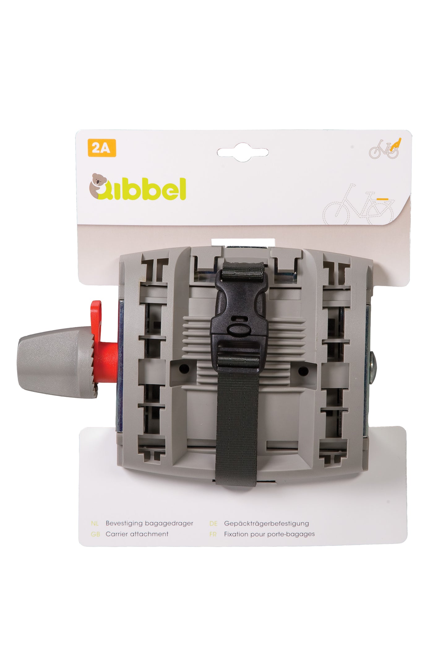 Qibbel Q201 bevestiging achterzitje bagagedrager