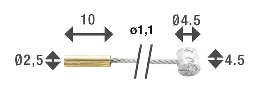 Elvedes 6451/18 binnenkabel versnelling SA / Nimbus