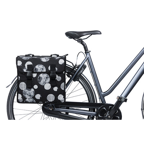 Basil 18350 Mara XL Sphere dubbele fietstas 35L zwart/grijs