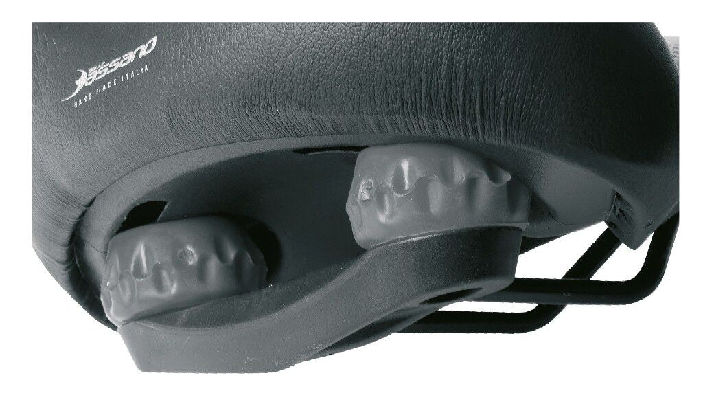 Selle Bassano zadel Volare Big City 3 Zone Comfort + elastomeer zwart (grote kaart)