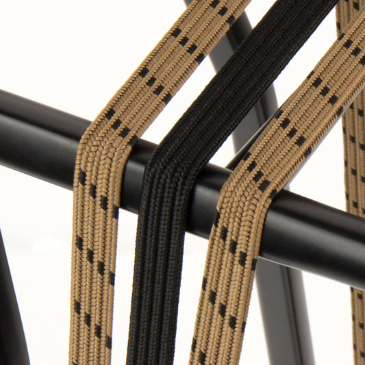 Widek Eye binder 1x12 mm. zwart, 2x12mm. chinin met zwarte stalen platen op kaart (54 cm.)