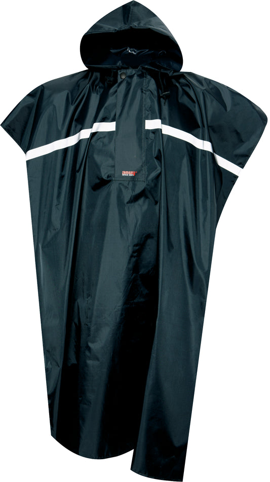 Anuy CP2002 poncho midland blauw / zwart uni. volwassenen