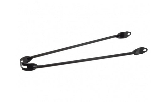 Spatbord stang 28" mat zwart toer 6 mm.