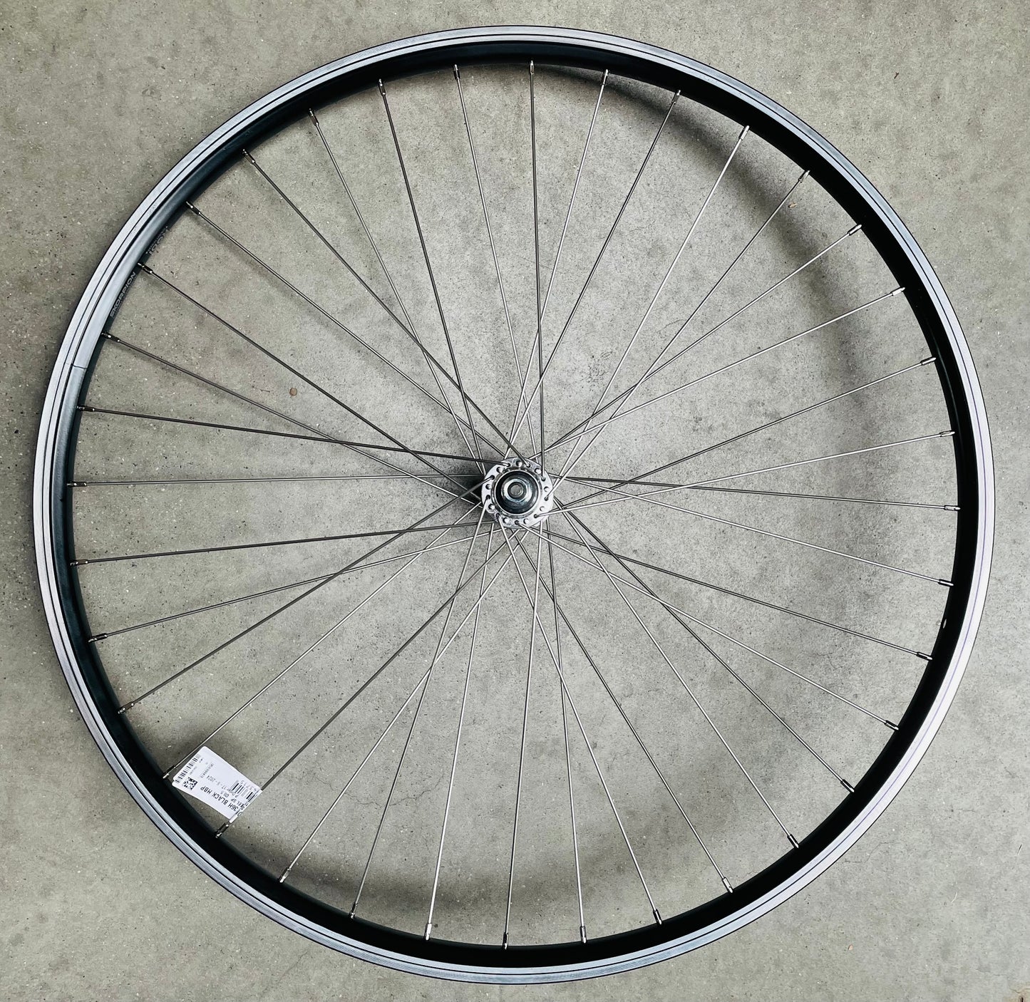 Voorwiel 28"- 622X19 Skorpion alu. zwart FM21 vast sp.14 RVS