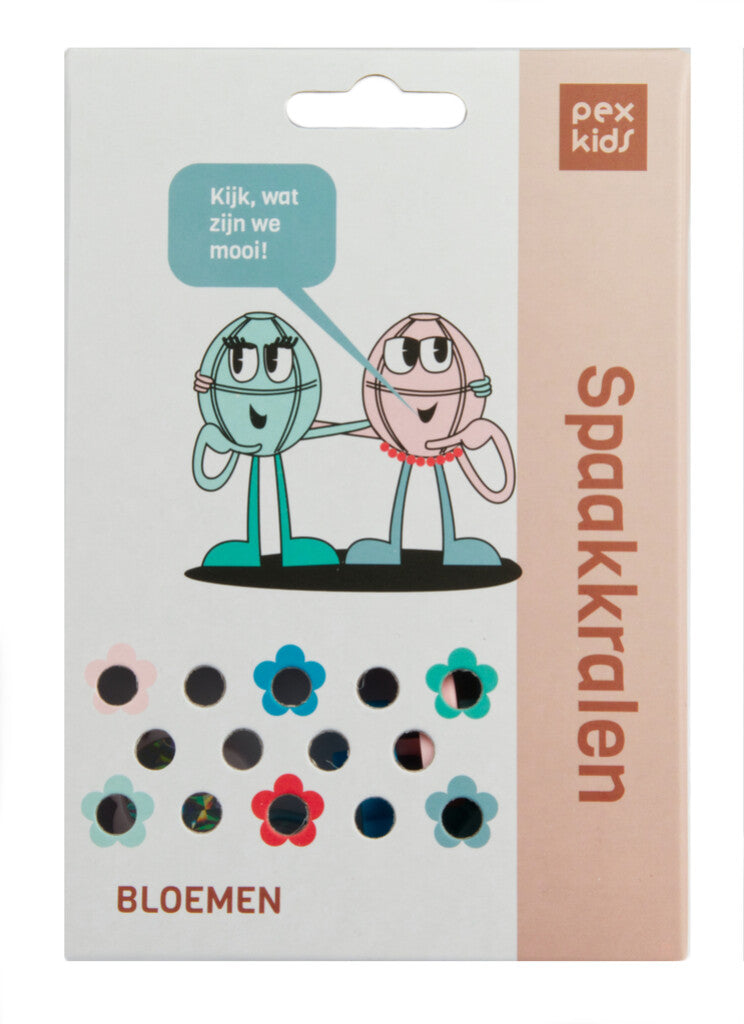 PexKids spaakkralen bloemetjes 4 kleuren (12)