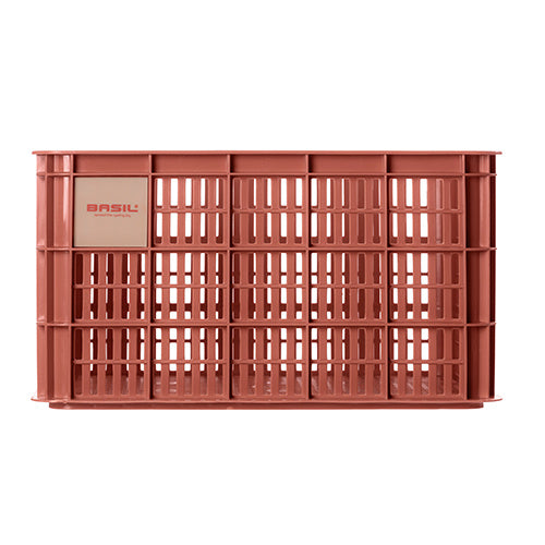 Basil 21161 Crate L fietskrat gerecycled kunststof groot 40L terra red