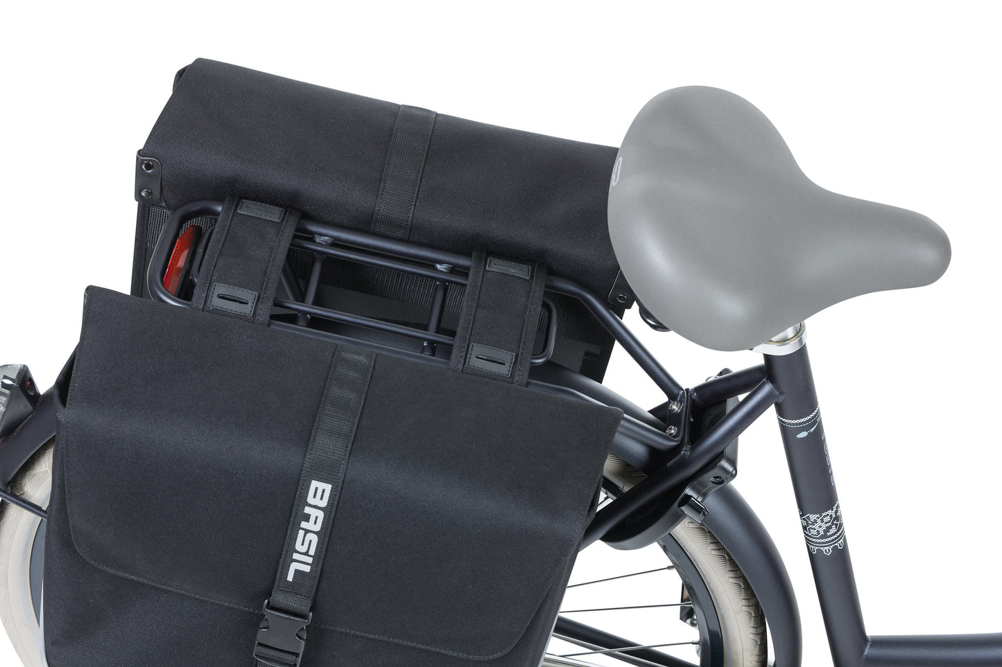 Basil 17777 Forte-Double Bag 35L. black/black