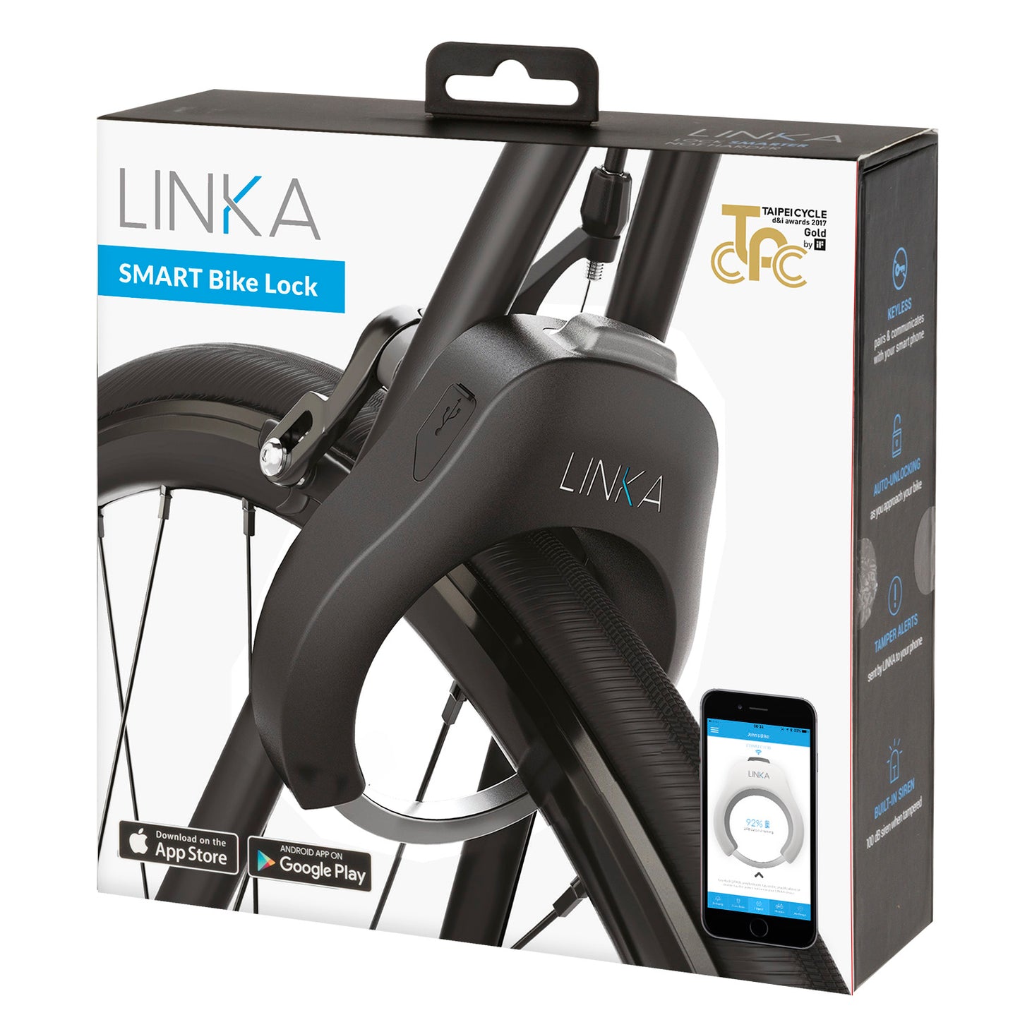 Linka ringslot ART -bluetooth-alarm-usb-zwart