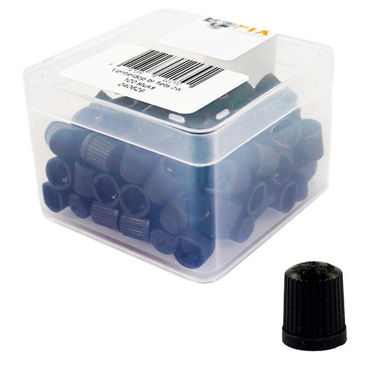 Ventieldop zwart bromfiets