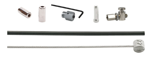 Elvedes 6282 Shimano voorremkabel Nexus Rollerbrake univ.+stelbout+kabelklembout met inbus zwart