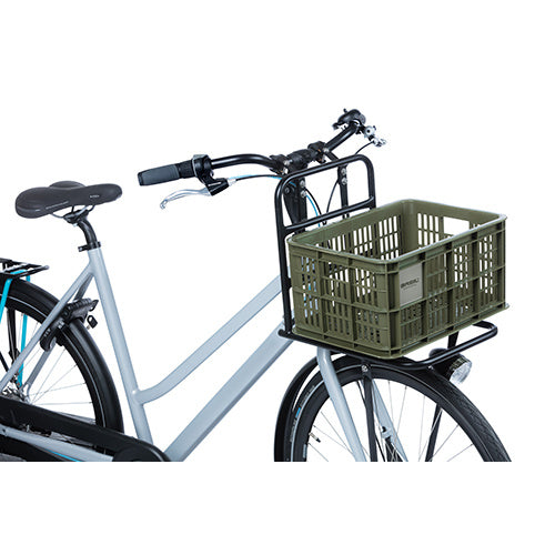 Basil 21112 Crate S fietskrat gerecycled kunststof small 17,5L moss green