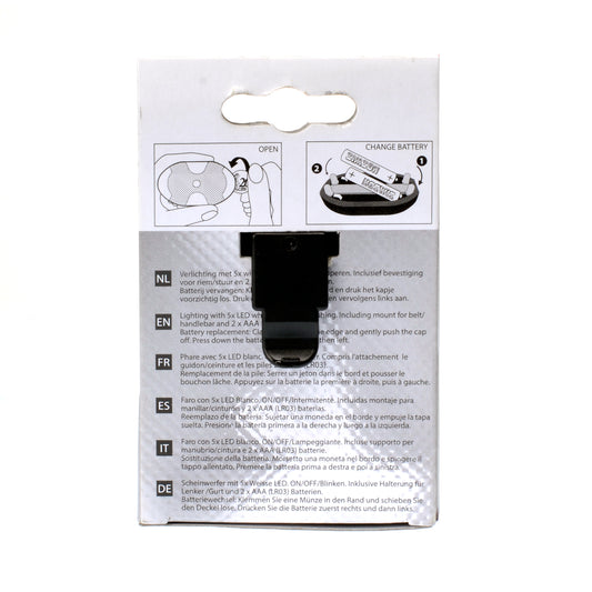 Simson 020756 batterij LED voorlicht wit incl. batterijen