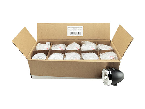 Simson 600030B Batterij koplamp Classic 'Luxurious' zwart (Box, 10 stuks)