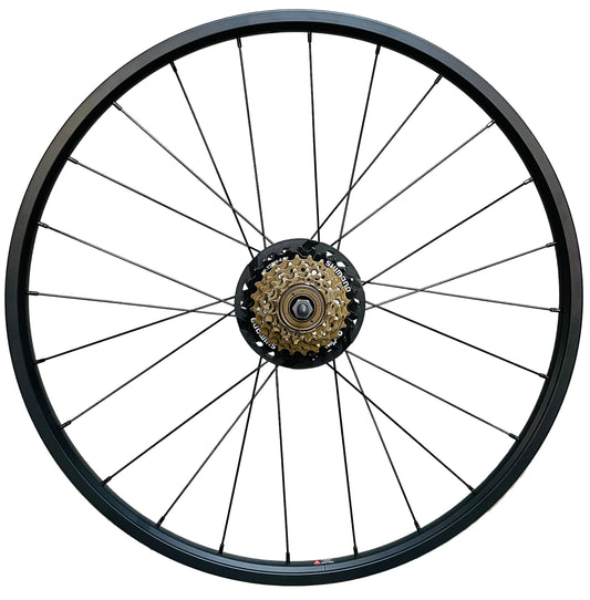Achterwiel 26" - 559 / 26x1.75 BFK zwart freewheel disc