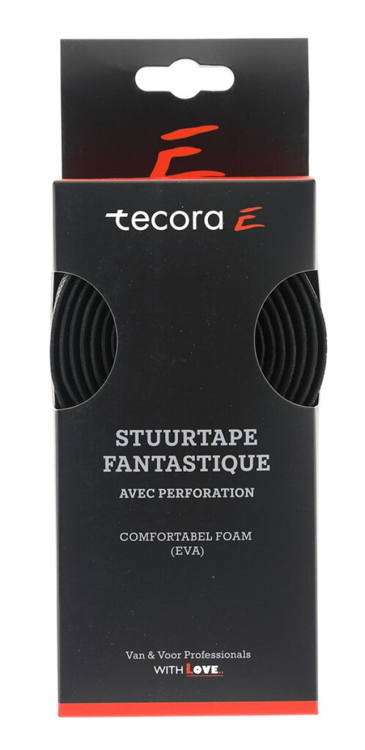 Tecora E stuurlint Fantastique Perforation ø2.5x30 mm. 2mtr. zwart