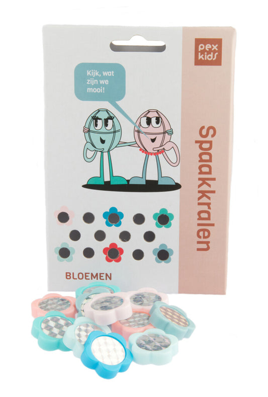 PexKids spaakkralen bloemetjes 4 kleuren (12)