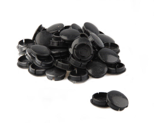 Vinty afdekdop / crankdop crankstel push in model zwart (50)