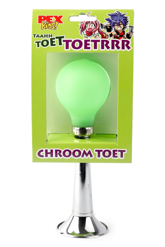 PexKids chroom toet recht staal groene bol