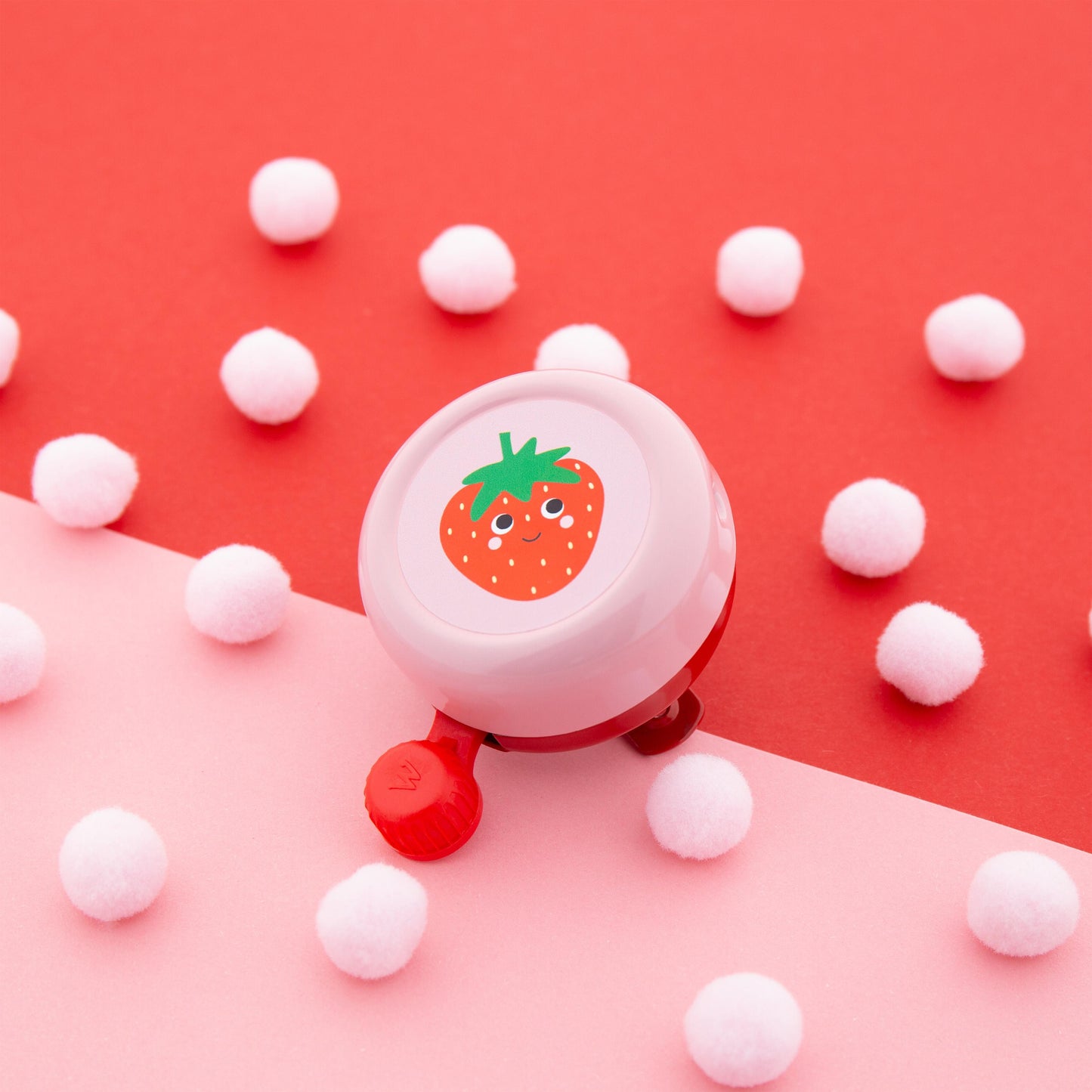 Widek kinderbel Explorer Happy Strawberry rood/roze op kaart