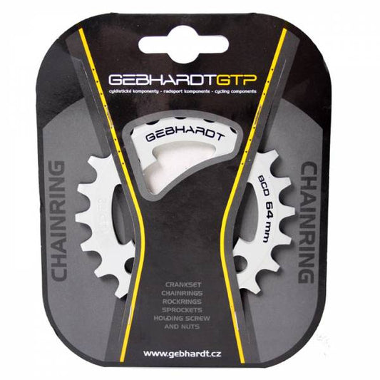 Gebhardt kettingblad 22T 64 mm. 4-arm zilver