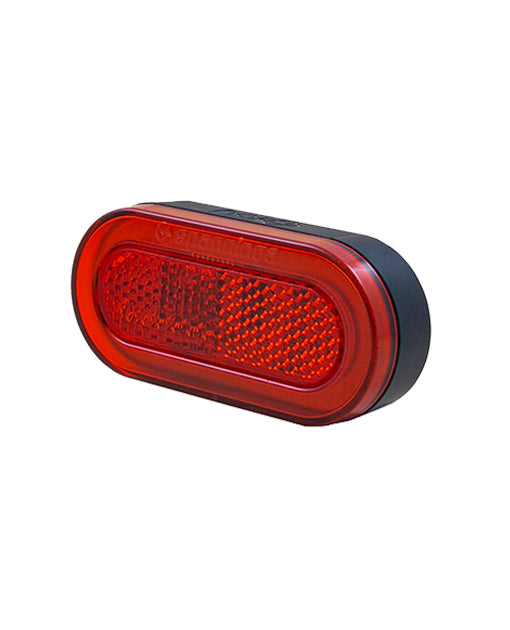 Spanninga E-bike drager achterlicht HALO XElw 6-48 VDC, 50mm. Met richtingaanwijzing en draadloze schakelaar t.b.v. achterlicht.