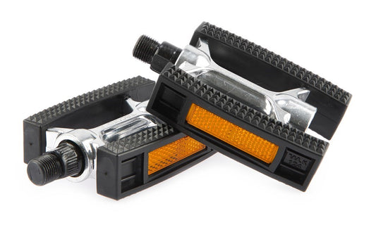 Tecora E pedaal sport aluminium met reflectoren