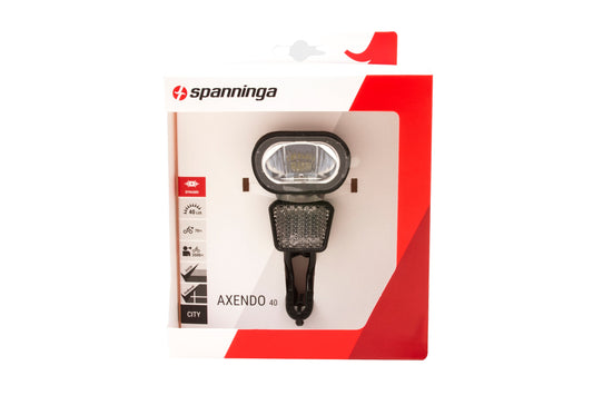 Spanninga Axendo 40 XDO koplamp dynamo BR195 kabel 55 cm.