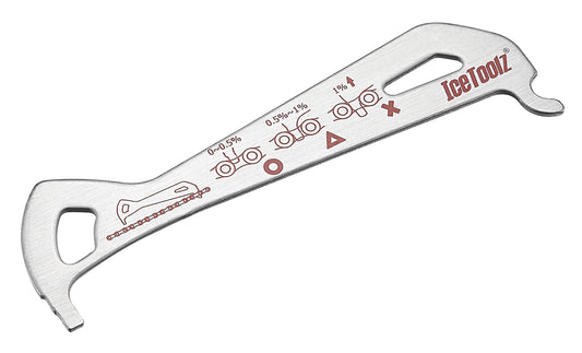 IceToolz 62C4 ketting-slijtage meter RVS