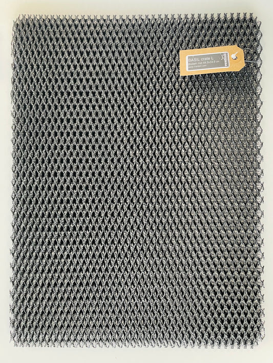 Ventisit inlay driedimensionaal gebreid polyestergaren maat L: 44.5x33.5 cm.