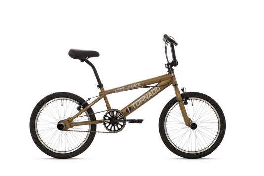 Freestyle BMX Luxe brons mat, zwarte banden