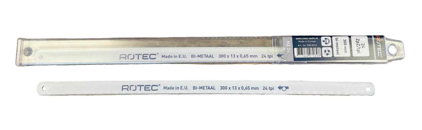 Rotec zaagblad groot 24tpi. bi-metaal 300 mm.