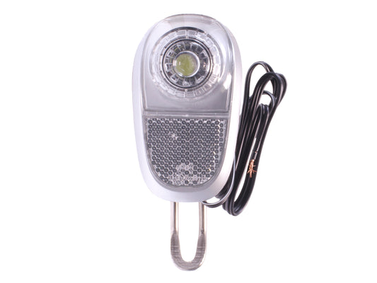 Simson 020763 voorvorkkoplamp white led on/off geschikt voor naafdynamo