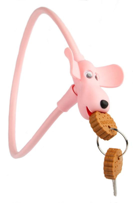 PexKids fietsslot siliconen roze Flappie