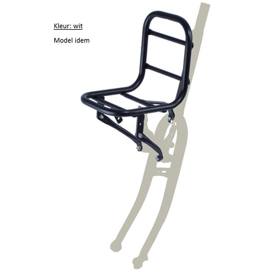 Steco voordrager transport 18 x 20 cm. V-brake wit