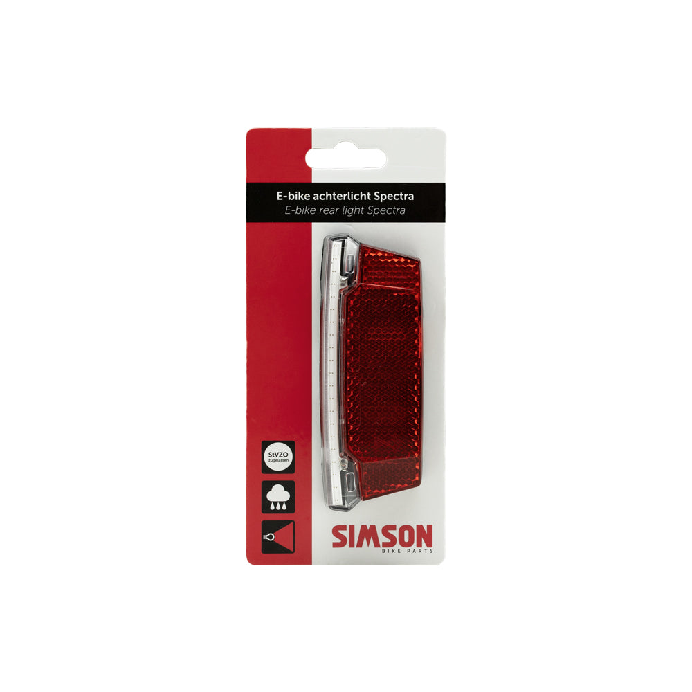 Simson 022029 E-bike bagagedrager achterlicht 'Spectra'