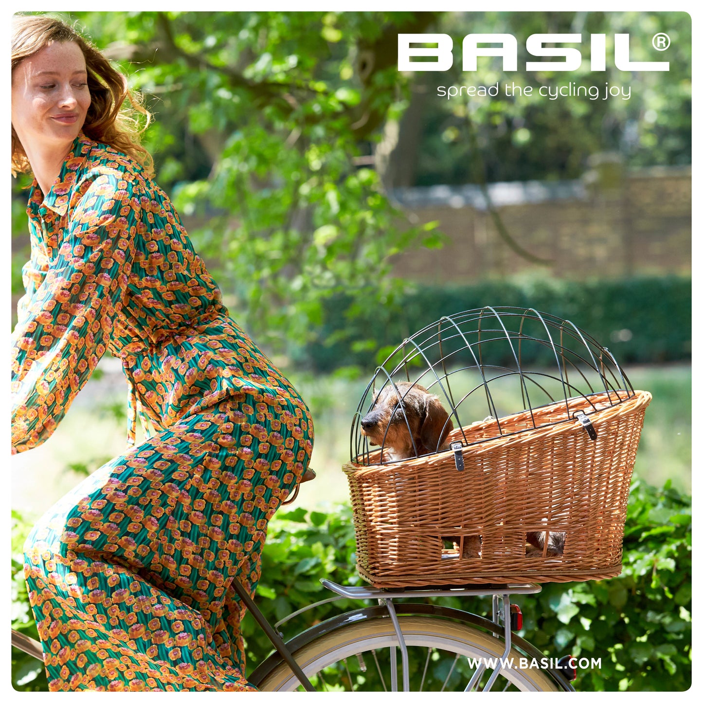 Basil 54022 Pasja hondenfietsmand MIK achtermand 45 cm. naturel
