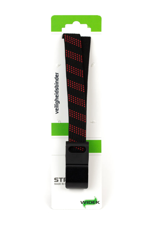 Widek SUV veiligheidsbinder met stalen haak 1x24mm. zwart, 1x24mm. vuurrood (56 cm.)