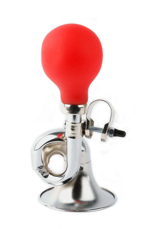 PexKids chroom toet posthoorn staal rode bol