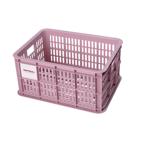 Basil 21116 Crate S fietskrat gerecycled kunststof small 17,5L blossom