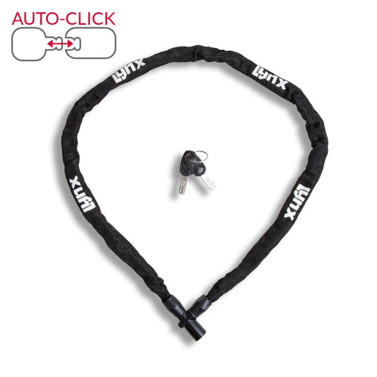 Lynx kettingslot black 4 mm. x 100 cm. nylon hoes