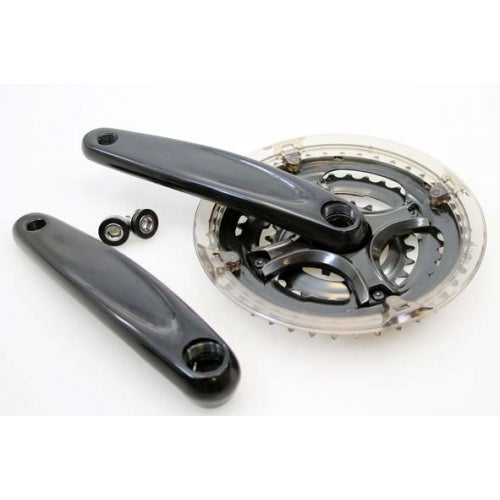 Lasco kettingwiel triple 24/34/42T. zwart (-4.5 mm diep)