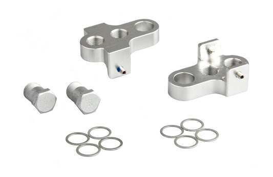 Mirage crankverkorter aluminium T6 met RVS bouten zilver