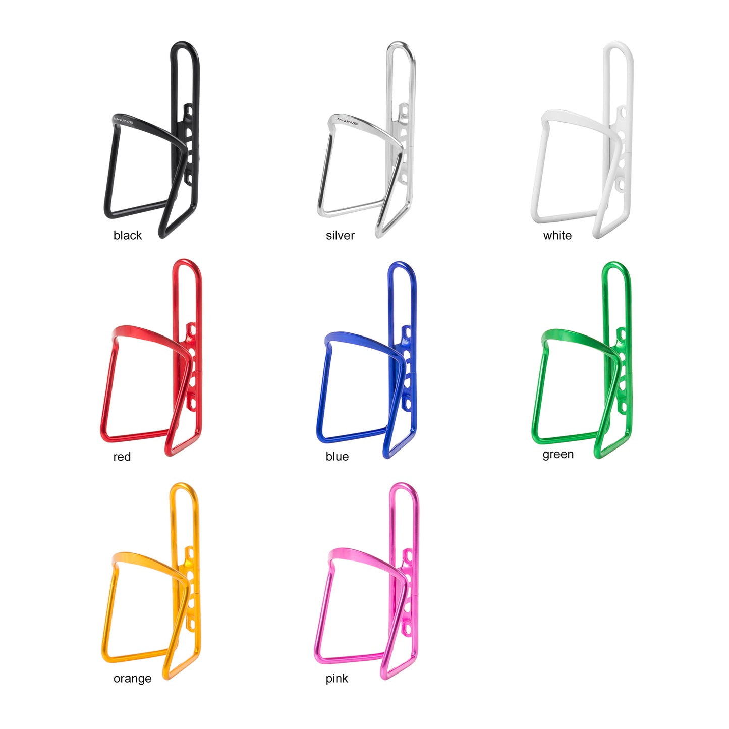 M-Wave bidonhouder aluminium zilver