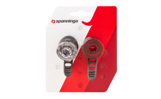 Spanninga DOT set voor + achter incl. batterijen